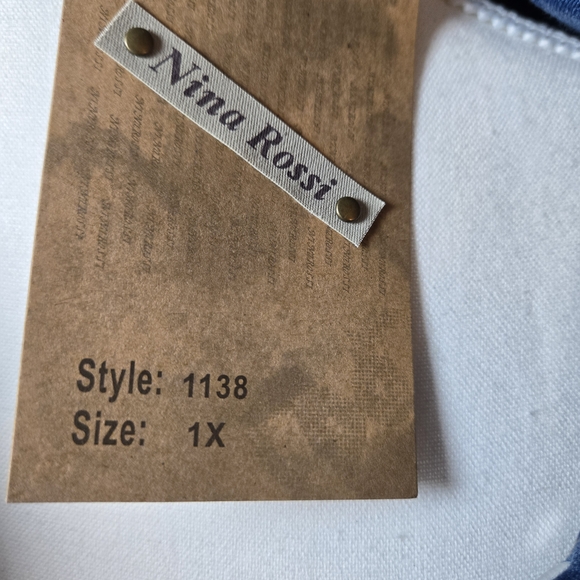 Rina Rossi Blue Jean Jacket New With Tags - Picture 10 of 12